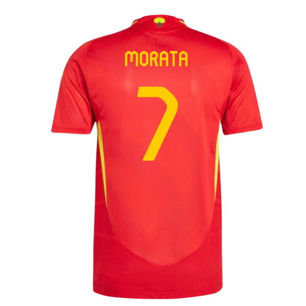 2024-2025 Spain Authentic Home Shirt (Morata 7)-PitchVibe Kits